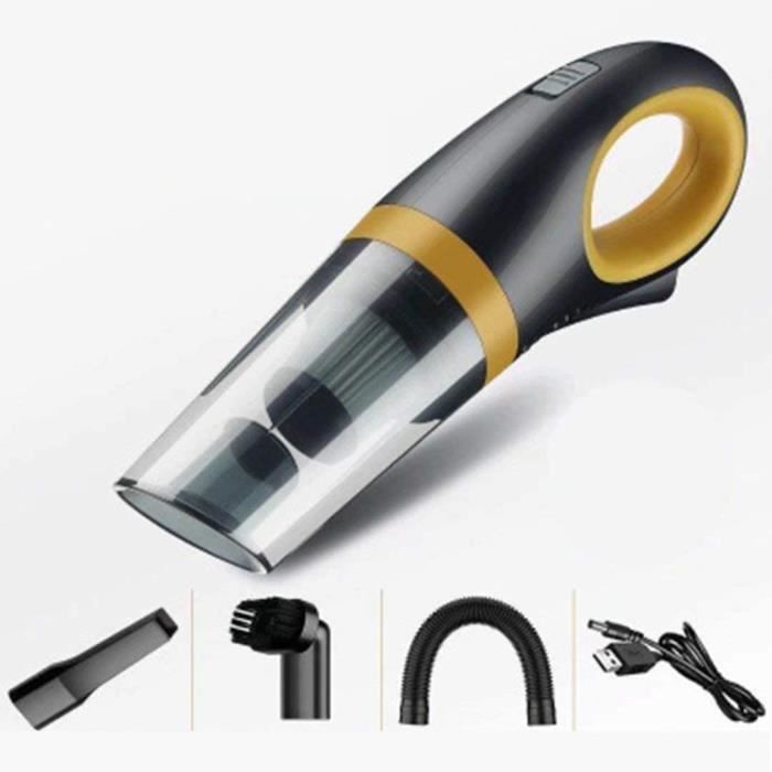 Aspirateur Portable Sans Fil 9000 Pa - Puissant, Rechargeable USB-C - Pour Voiture, Canapé, Poils D'Animaux