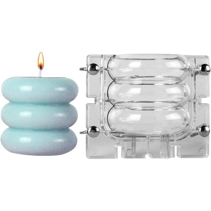 Moule à Bougie Cylindre Plastique 5,1 X 26,5 Cm – Idéal Fabrication Bougies Paraffine, Abeille, DIY Noël & Déco