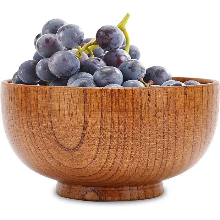 Bol à Salade En Bois Avec Poignée, Grand Bol à Salade Avec Ustensiles Bol à Salade En Bois Avec Poignée, Grand Bol à Salade Avec Ustensiles