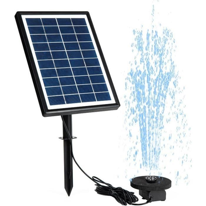 Pompe à Eau Solaire – Pour Fontaine, étang, Bassin – Fonctionne à L’énergie Solaire Directe