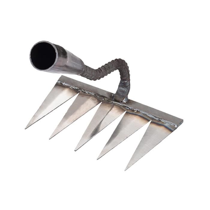 Rateau De Désherbage 5/6/7/8 Dents Avec Manche - Outil Portable Berthaus Pour Jardin, Ameublir Et Semer (7 Dents)