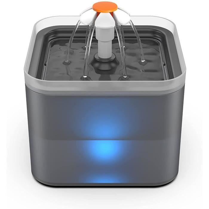 Meilleurs prix pour Fontaine à Eau pour Chat Chien 2L - AUDEN COSMA - Distributeur Eau avec Filtre Remplaçable - Gris