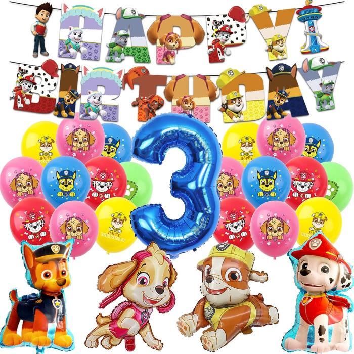 Kit Anniversaire Souris 3 Ans – 101 Pièces – Ballons, Vaisselle, Déco, Bannière – Thème Enfant – Réutilisable