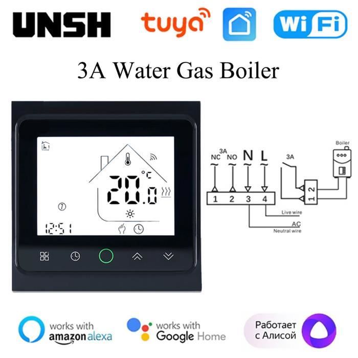 Thermostat WiFi Intelligent Tuya 0-10V | Proportionnel Pour Ventilo-Convecteur | Contrôle App & Vocale