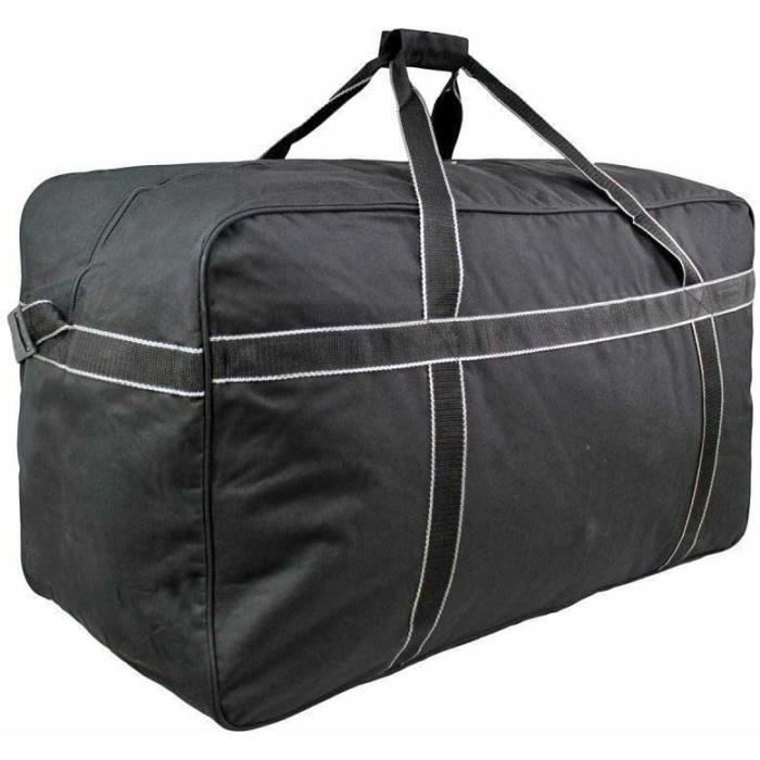 Sac DE Voyage Trolley A roulettes Taille XXL 90 CM Gros Volume Valise  Bagage Poches Manche Chariot avec Roues Noir