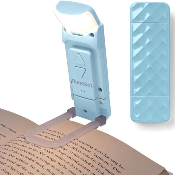 Lampe De Lecture Rechargeable SUNBEBE - 3 Modes, Col Flexible 360°, Clip, Batterie 600mAh