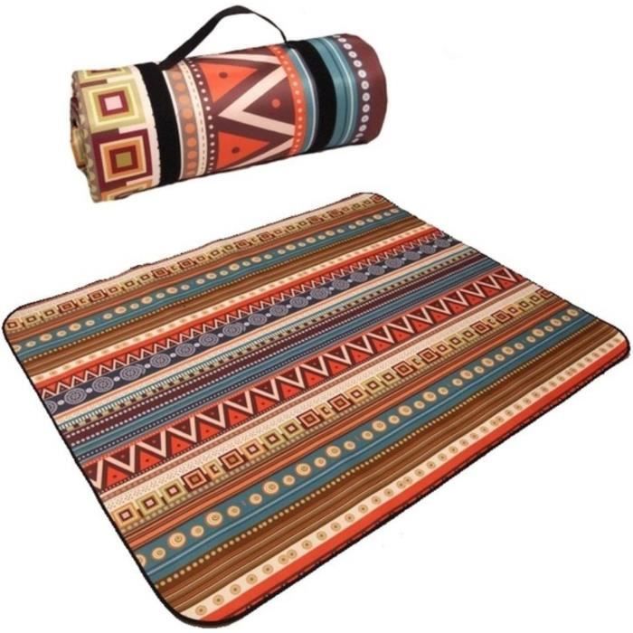 Couverture/tapis de pique-nique multicolore