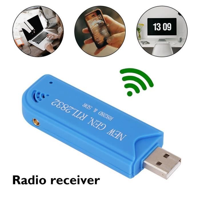 Clé USB 2.0 pour récepteur de télévision DAB, FM, RTL2832U, R828D, SDR,  RTL, A300U, 25 1760MHz, récepteur de SET DE SOIN - STB51349 - Cdiscount  Puériculture & Eveil bébé