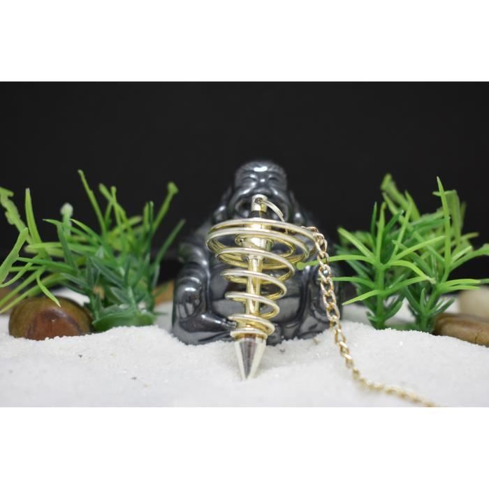 Pendule Spirale Acier Argente Achat Vente Pendule Divinatoire Pendule Spirale Acier Soldes