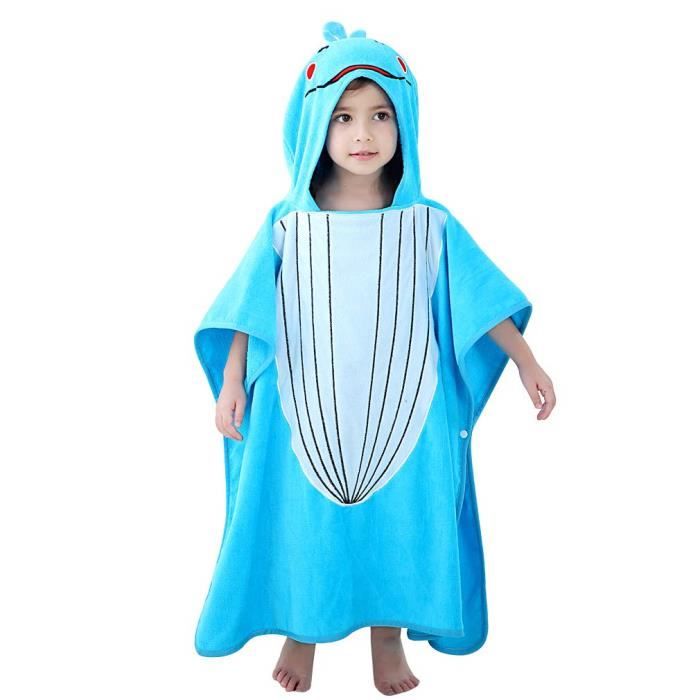 Cape De Bain Bébé ZEPIQOR - Serviette éponge Avec Capuche Animale, Ultra Absorbante 70x140cm