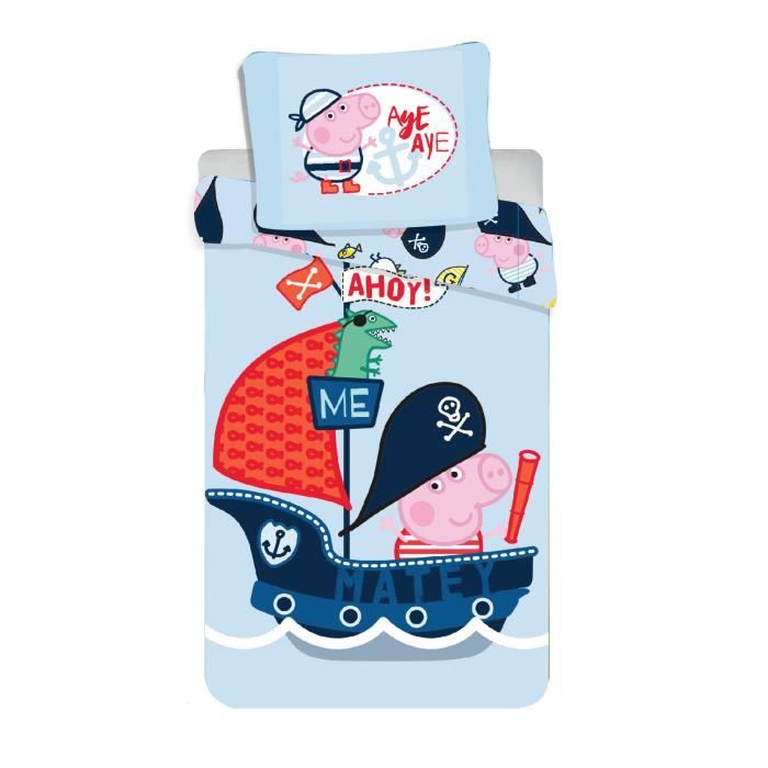 Set Copripiumino Peppa Pig 2 Pezzi - 100% Cotone Per Lettino Singolo 140x200 Cm - Foto 11