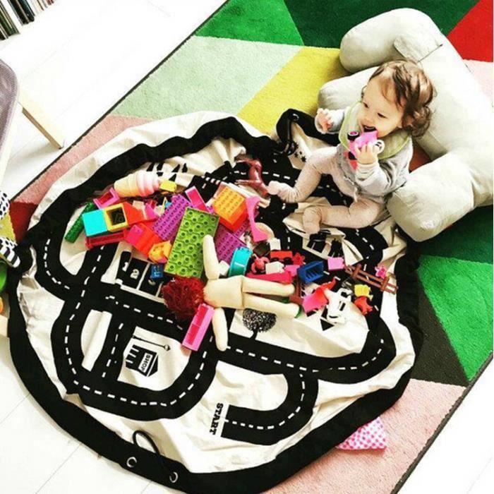 Sac de rangement jouets 2 en 1 tapis - Cdiscount