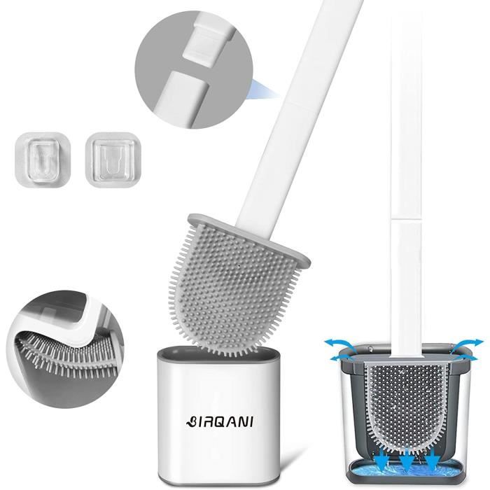 Txeouse Brosse WC Silicone,Brosse Toilette WC Et Supports