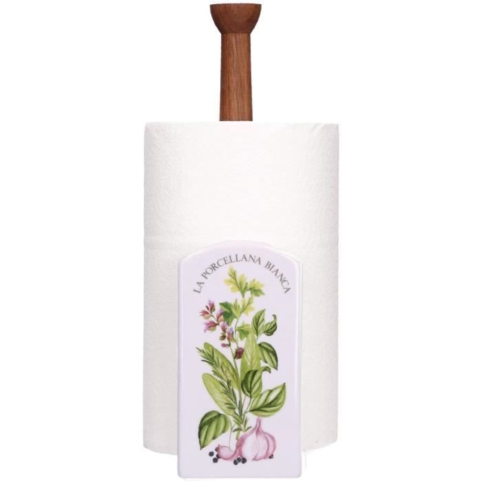 Support Rouleau Papier Cuisine Bloomingville - Bois Naturel - Design Danemark