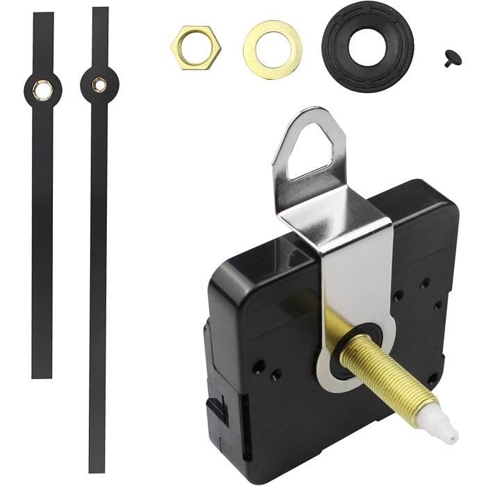 Kit De Mouvement D'horloge à Quartz, Longueur De L'arbre 17mm, Avec 2 Paires Aiguilles Et Pendule 97060069