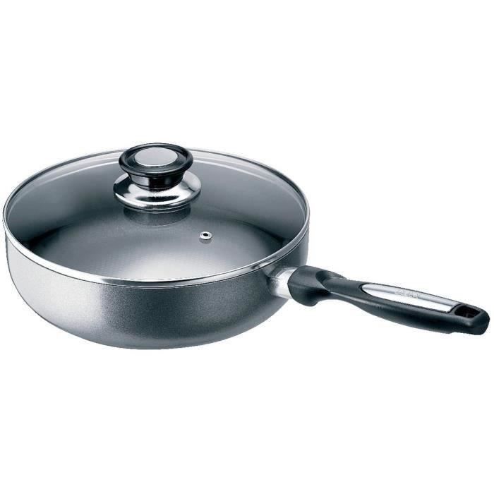 KLAUS poele en pierre 20 24 28 CM amovible marmite cocotte schumann inox FONTE
