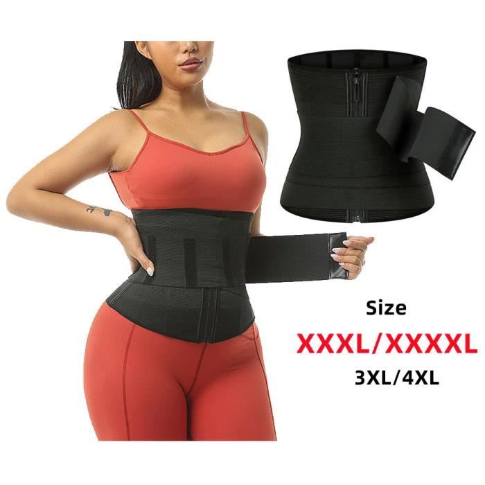 Ceinture de Sudation,Femme Ceinture Abdominale Zip,Ventre Plat Corset  Minceur Ajustable,Gaine Amincissante à Fermeture Éclair,Noir - Cdiscount  Sport