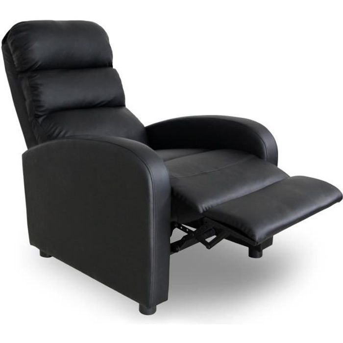 Fauteuil relax manuel Lasco Noir Fauteuil relax manuel Lasco Noir