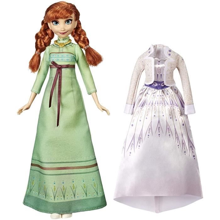 DISNEY LA REINE DES NEIGES 2 - Poupée mannequin Anna Reine - robe,  chaussures et longs cheveux roux - pour enfants - dès 3 ans - Cdiscount  Jeux - Jouets