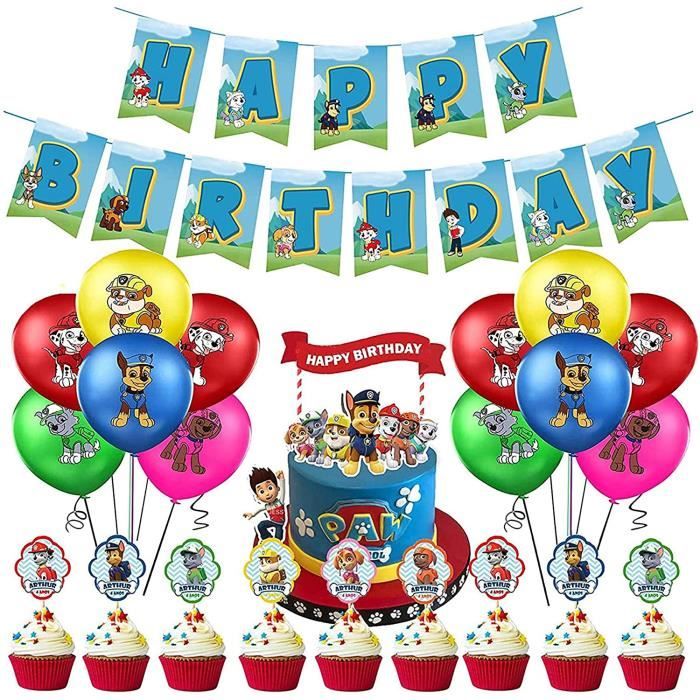 Decoration Anniversaire Pat Patrouille Ballons De Baudruche Pat Patrouille Ballon Banniegrave Re Anniversaire Paw Dog Patrol Gacir Cdiscount Maison