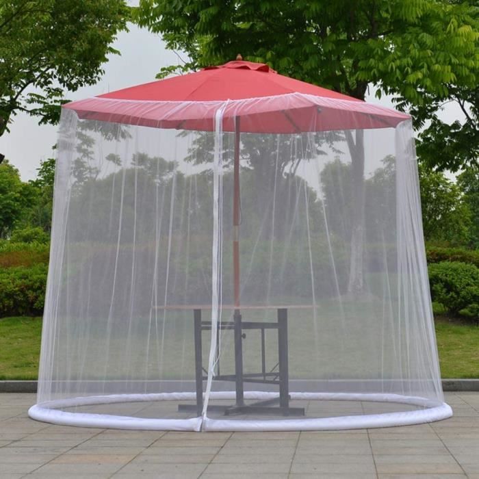 Jardin extérieur Parapluie Table Screen Parasol Couverture de Moustiquaire Couverture de Moustiquaire gshhd0 Patio Parapluie Moustiquaire,Moustiquaire pour Gazebo 