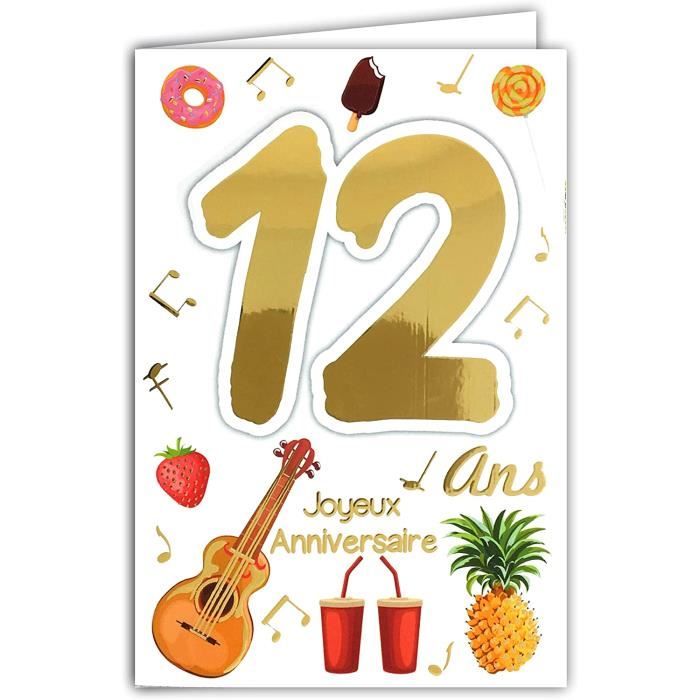 Afie Carte Joyeux Anniversaire 12 Ans Ados Garcon Fille Coupe Gagnant Champion Championne Gateaux Cupcakes Instruments 174 Cdiscount Beaux Arts Et Loisirs Creatifs