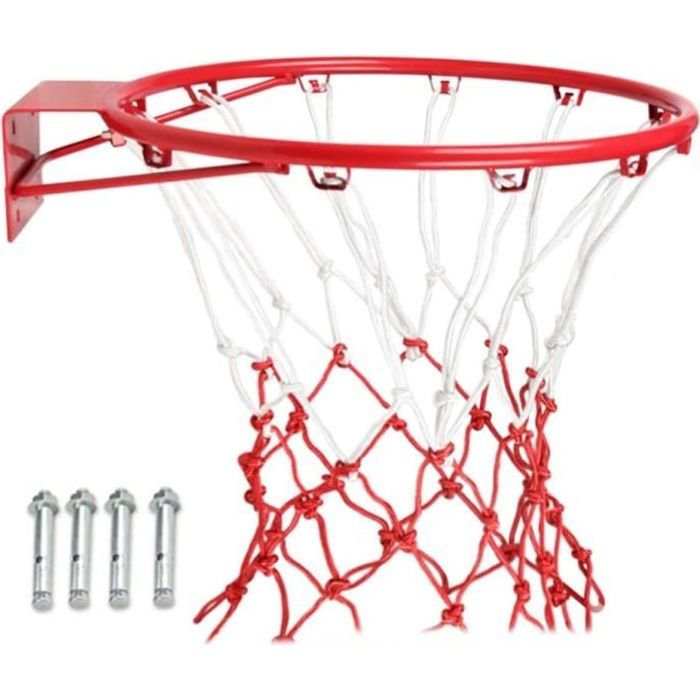 Panier De Basket Basket-Ball Anneau De SéRie Net Cible Tir Mural ExtéRieur Adulte Panier DiamèTre 45 Cm - 18 Pouces A300