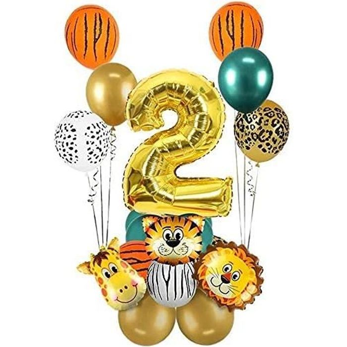 Décoration d'anniversaire Jungle, Décoration d'anniversaire pour Enfants de  2 Ans, pour Animaux pour la Décoration de Maternelle - Cdiscount Maison