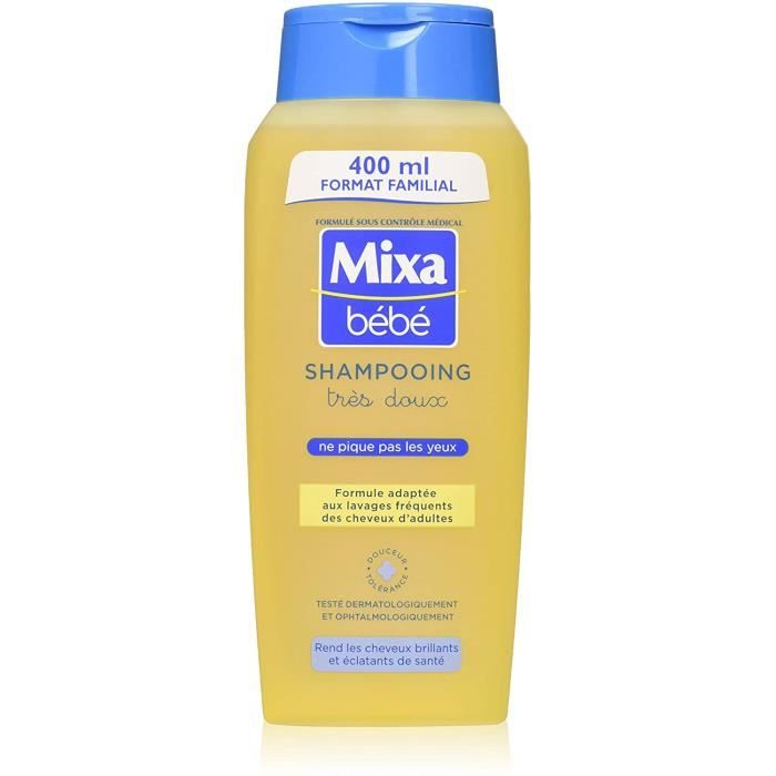 Soins des cheveux Mixa Bébé Shampoing Très Doux 400 ml 148537 - Cdiscount  Au quotidien