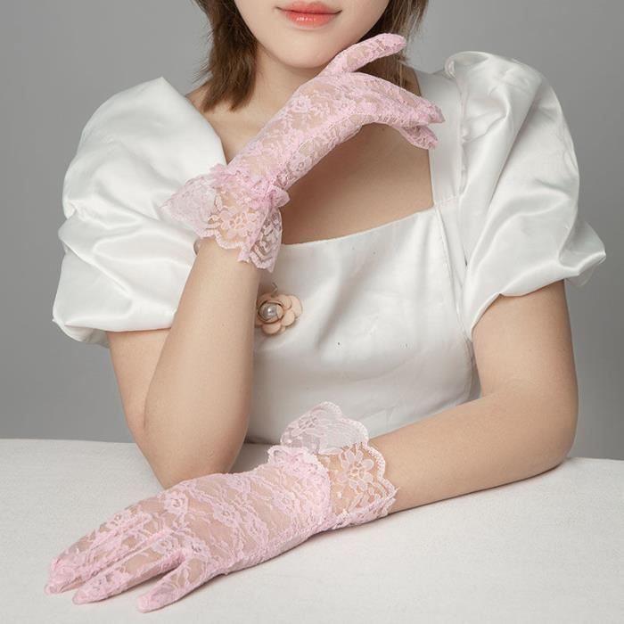 Gants courts en dentelle pour femmes, Sexy, protec... – Grandado Gants courts en dentelle pour femmes, Sexy, protec... – Grandado