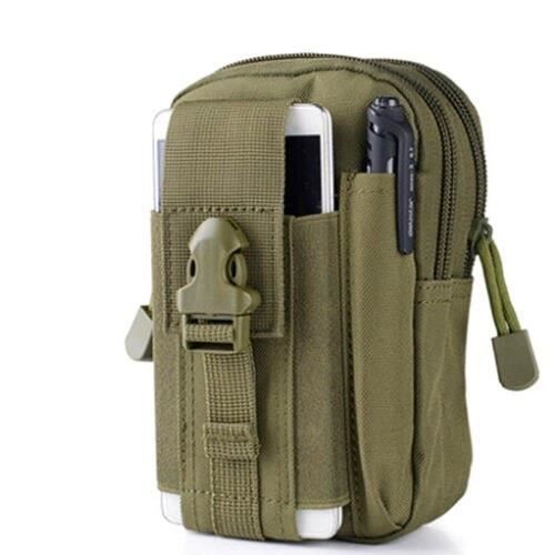 Sac Banane Tactique Militaire Avec Écusson USA - Polyester 1000D, Multiple Poches, Sangle Réglable - Pour Randonnée, Festival