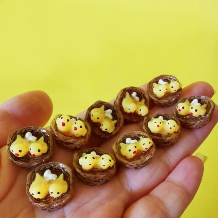 Plantes Miniatures En Pot Pour Maison De Poupée 1:12 - Décoration Paysage Féerique En Bois, Réaliste Et Détaillée