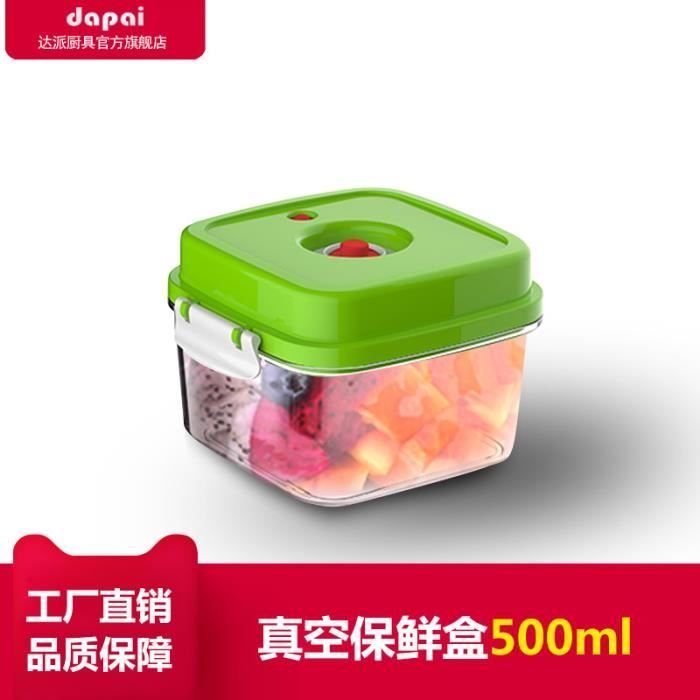 Boîte de stockage de nourriture sous vide avec pompe à vide
