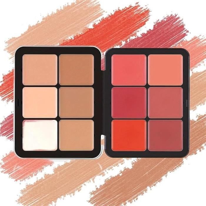 Concealer-Palette Make-Up Paletten Cream Palette Long-Wearing Full Coverage Makeup for All Skin Types Natural-LookingAA