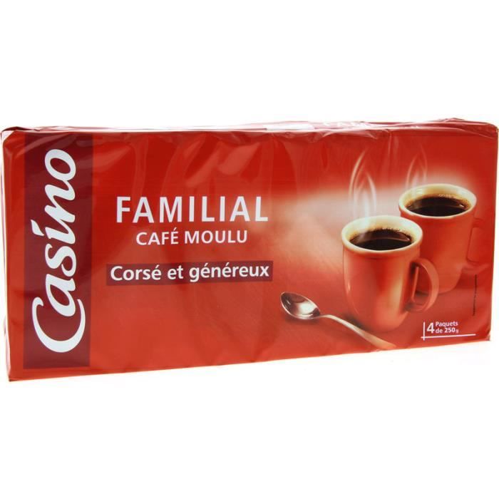 Café Moulu Familial - 4 x 250 g - Cdiscount Au quotidien