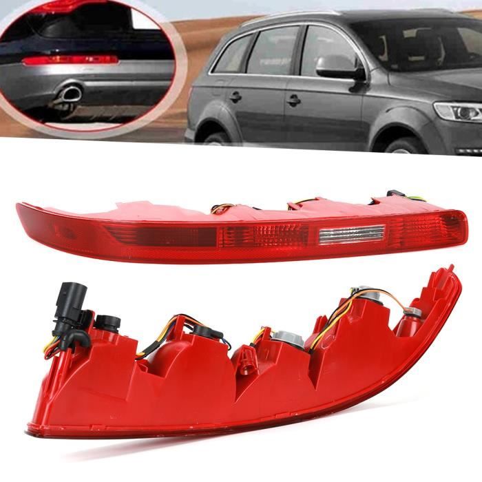 Réflecteur Arrière Gauche De Pare-Chocs Pour Audi Q5 2009-2017 Version US - Lentille Rouge Sans Ampoule - Qualité OEM