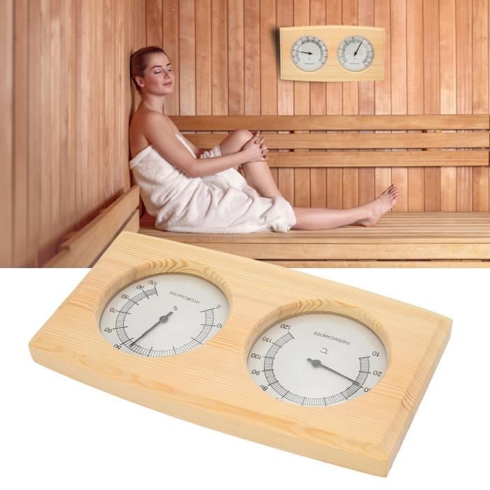 Thermomètre hygromètre en bois de haute qualité pour salle de
