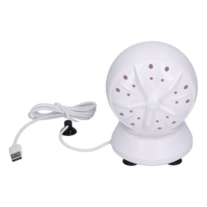 Mini machine à laver portable à ultrasons - DUOKON - Capacité de lavage 1 kg - Blanc