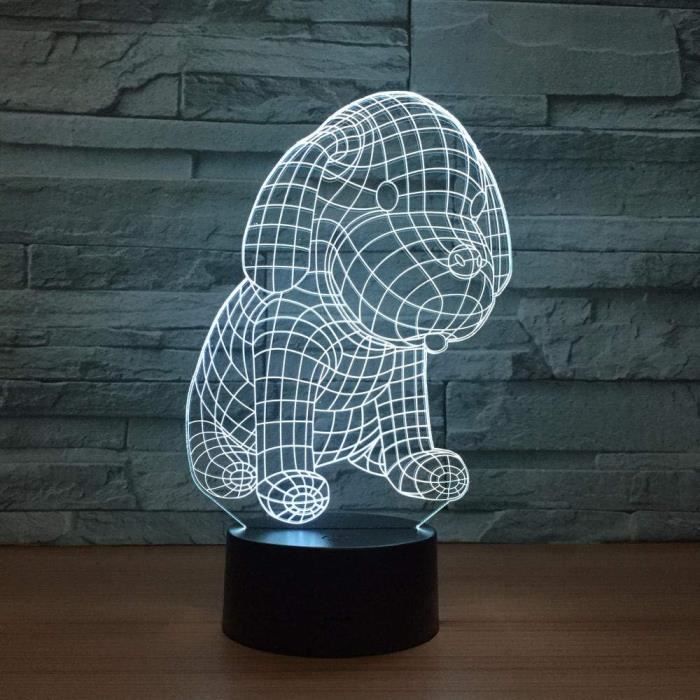 Lampe 3D Illusion - 974 Île De La Réunion - JNB-Maker - Neuf