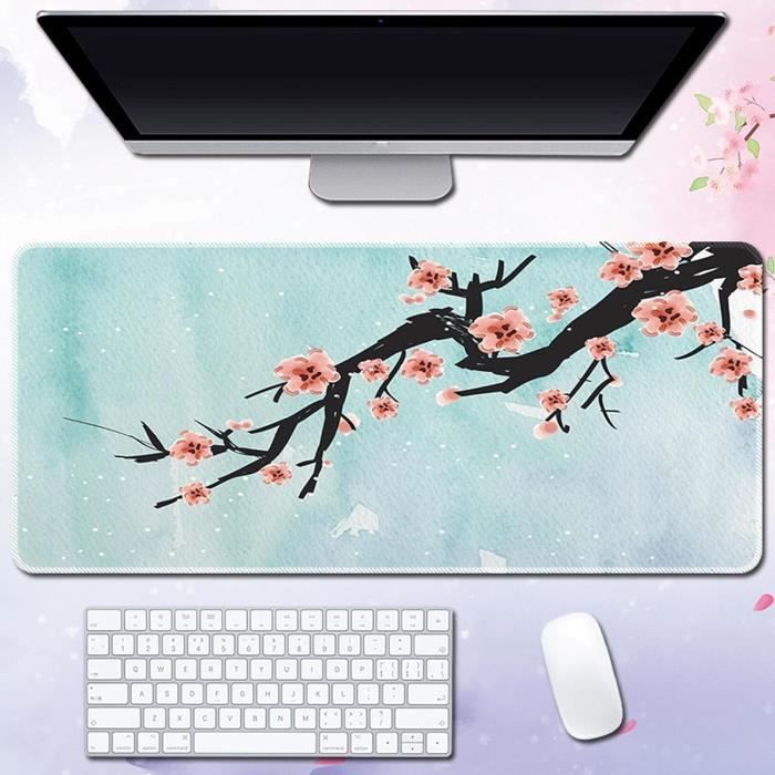 Style Artistique Japonais Tapis De Souris Gaming 900x400x3mm Tapis De Souris XXL Grand Tapis De