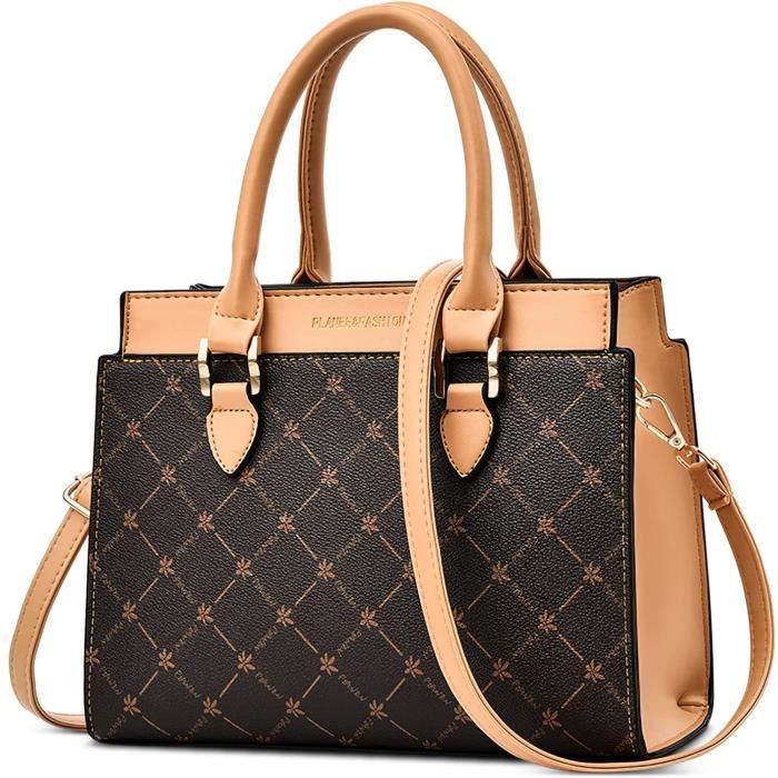 Sac À Main Femme Sacs À Bandoulière Elegant Feuille D'Érable Sac Fourre Tout Dames Sac Cabas Pu