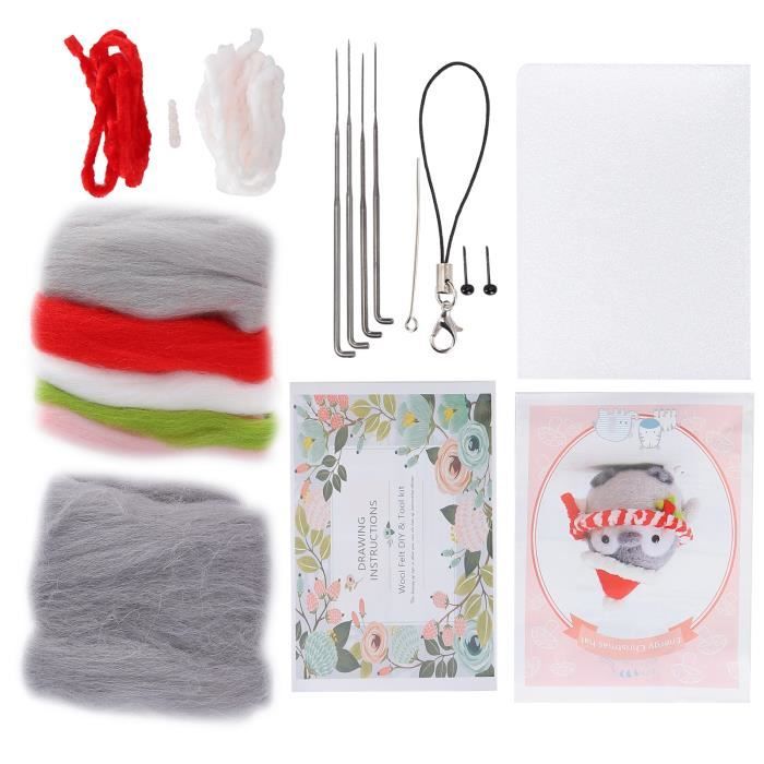 Kit Feutrage à l'aiguille - Dame en Rouge la Nuit main image 0