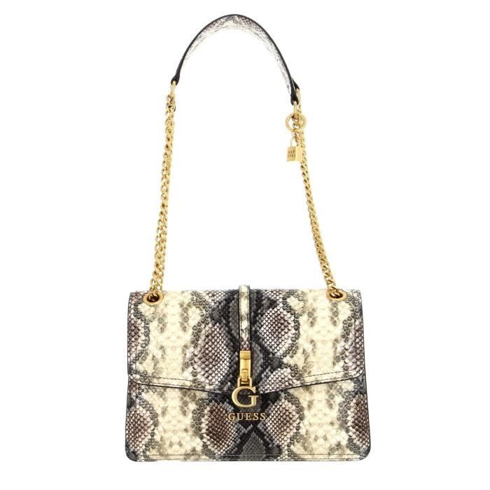 Sac Bandoulière (baguette) GUESS Logo Blanc Multicolore - Tissu/Toile Bleu Foncé - Neuf Avec étiquettes