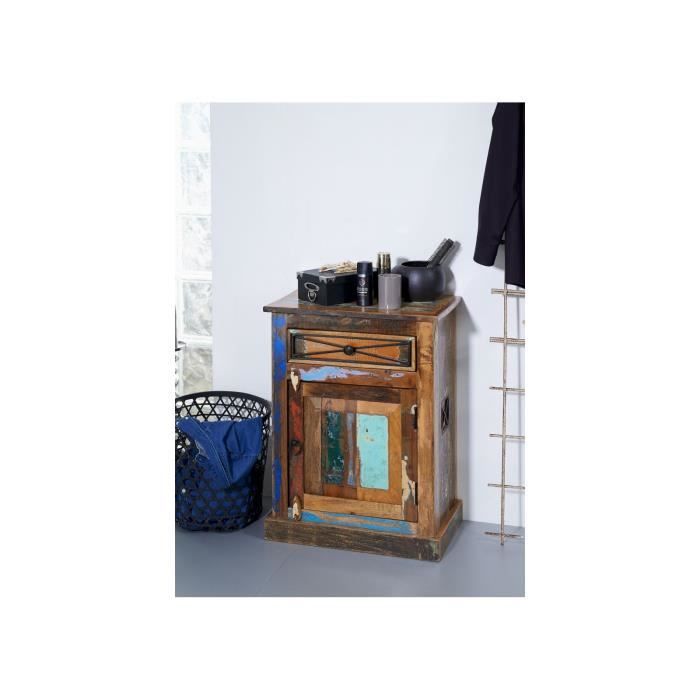 Commode de salle de bain - Bois recyclé laqué (Multicolore) - NATURE OF SPIRIT 100
