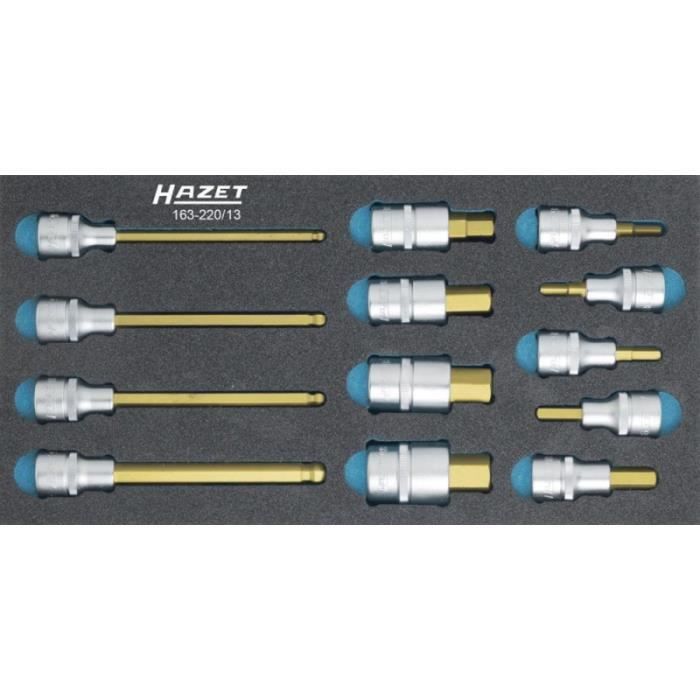 Assortiment d'outils pour servante 163-220/13 Einsatze i6kt. Hazet