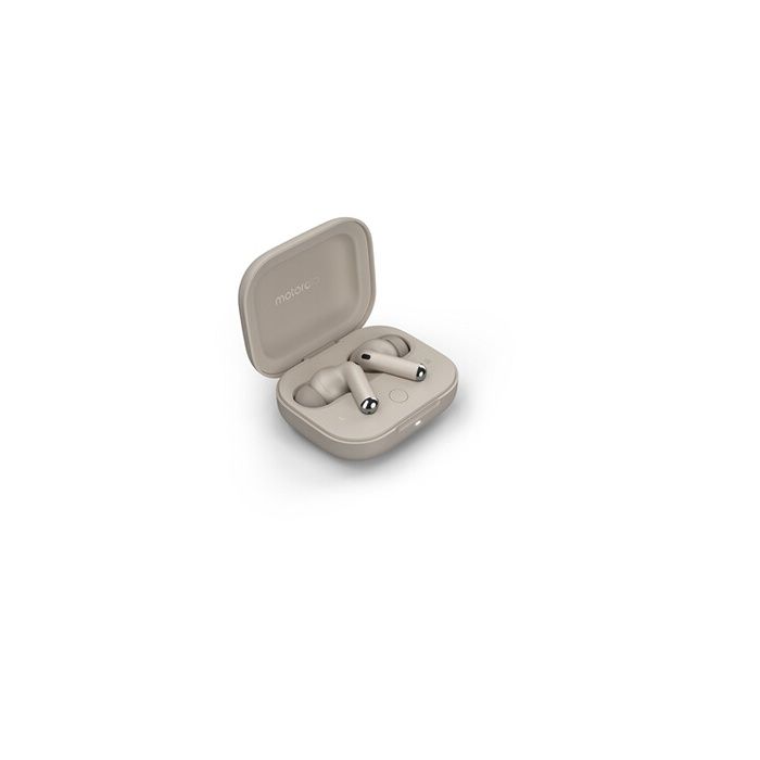 Écouteurs Bluetooth - Motorola - Moto Buds+ - Beige - 38 heures - Suppression active du bruit