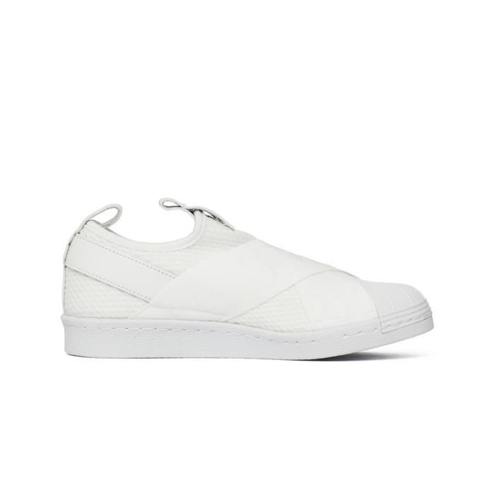 superstar slip on homme blanche