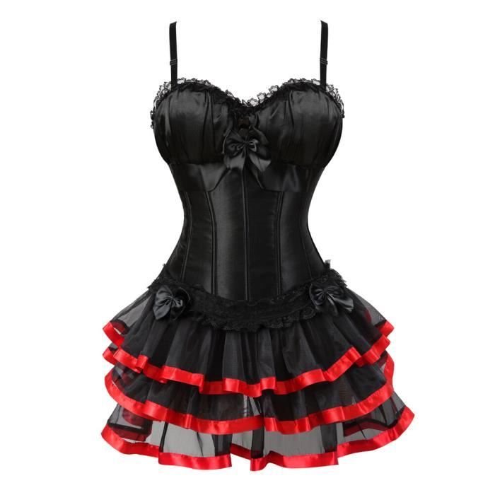 Robe En Coton Noir Avec Des Pois Blancs Édwardienne Antique Taille 8-10