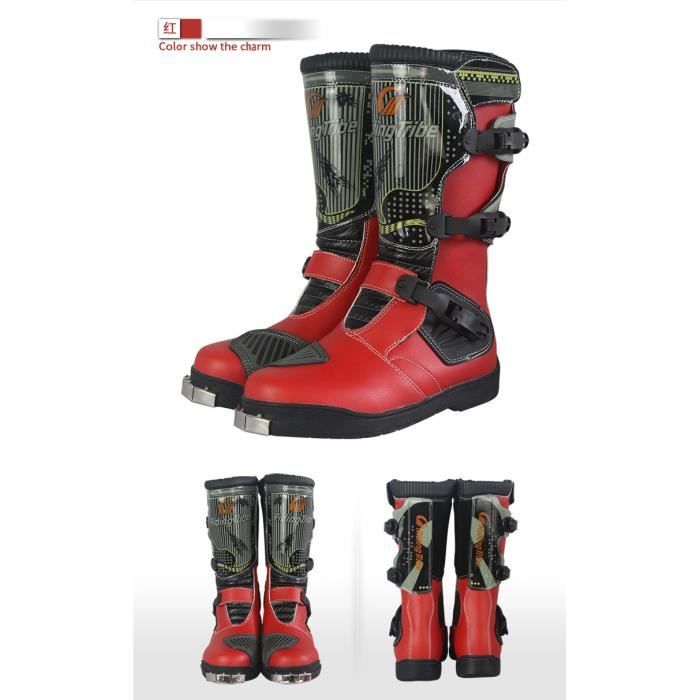 PRO moto de BIKER moto Chaussures bottes hommes épaisseur de longue chaude équitation professionnelle collision anti JlF1cK