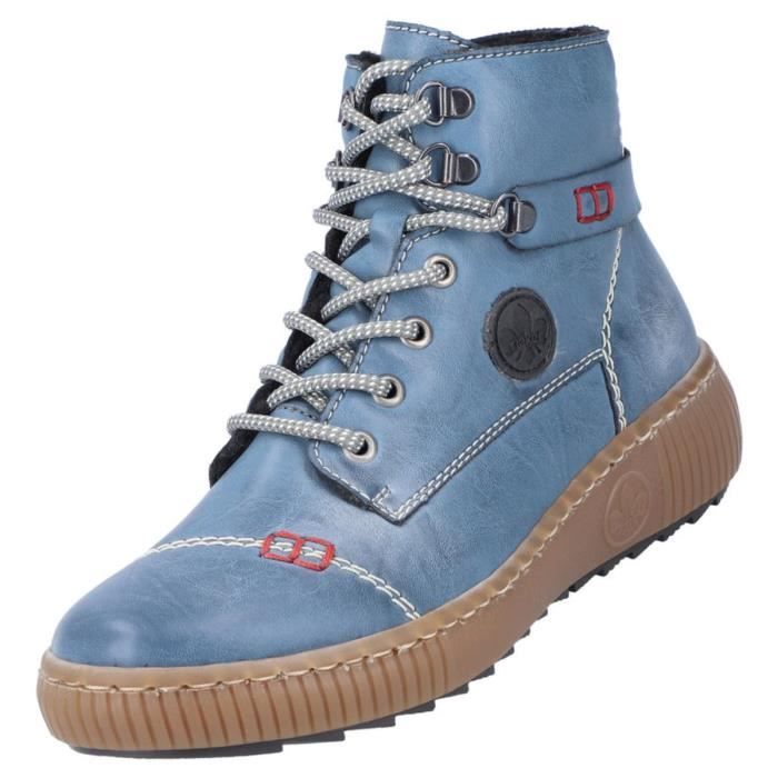 Bottines Rieker Femme Bleu Bleu - Cdiscount Chaussures